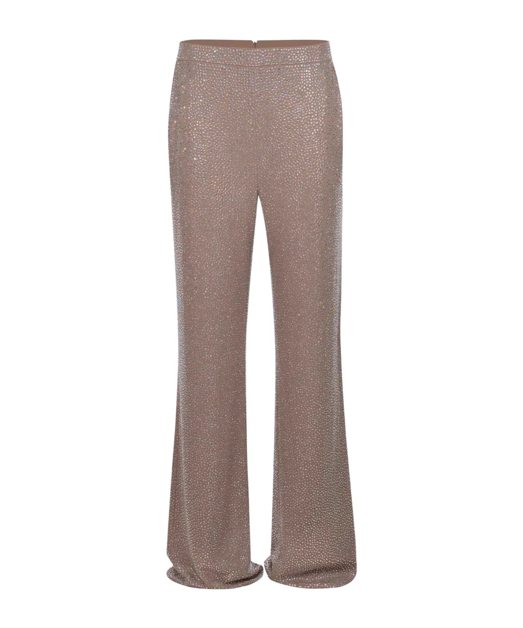 Rhinestone-Embellished Pants