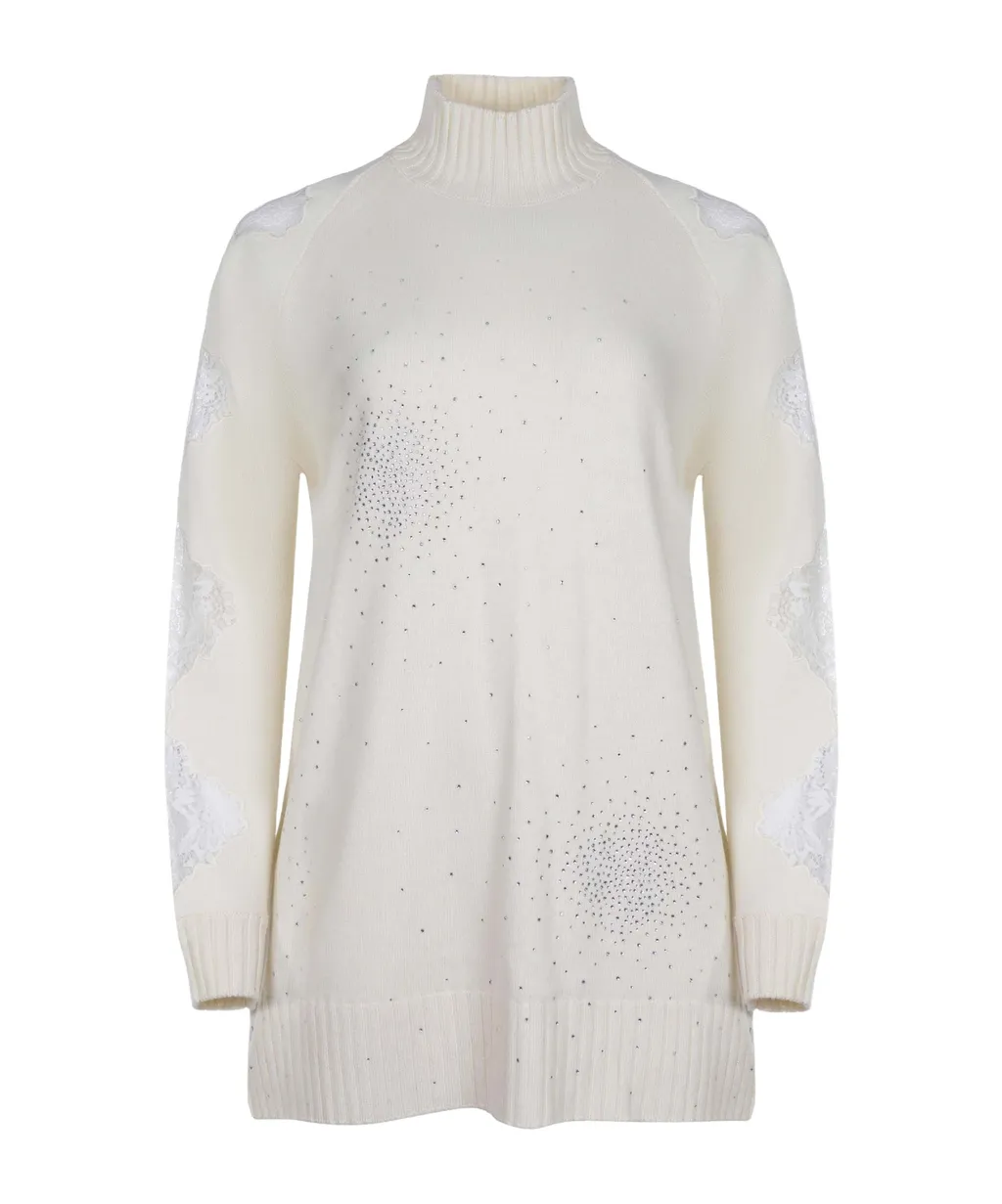 Rhinestone Lace Dress