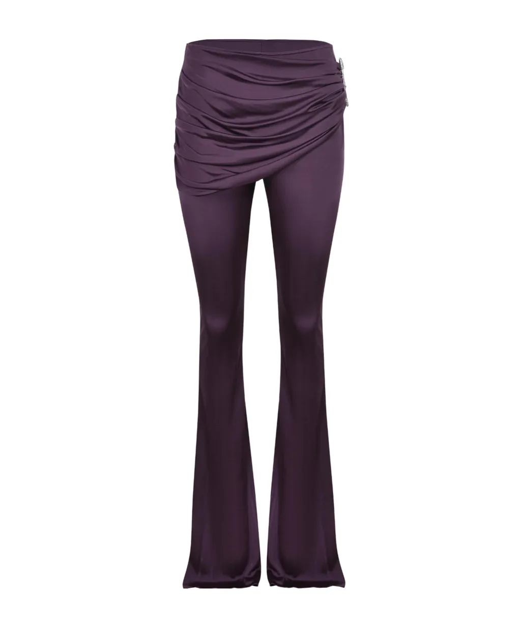 Draped Brooch Pants