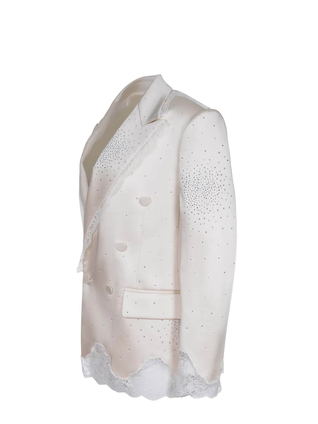 Rhinestone Lace Blazer