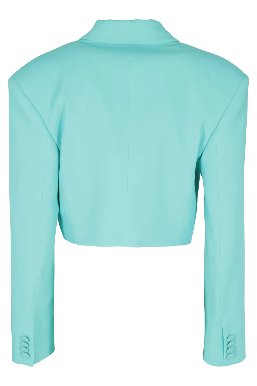 Notched-Collar Cropped Blazer