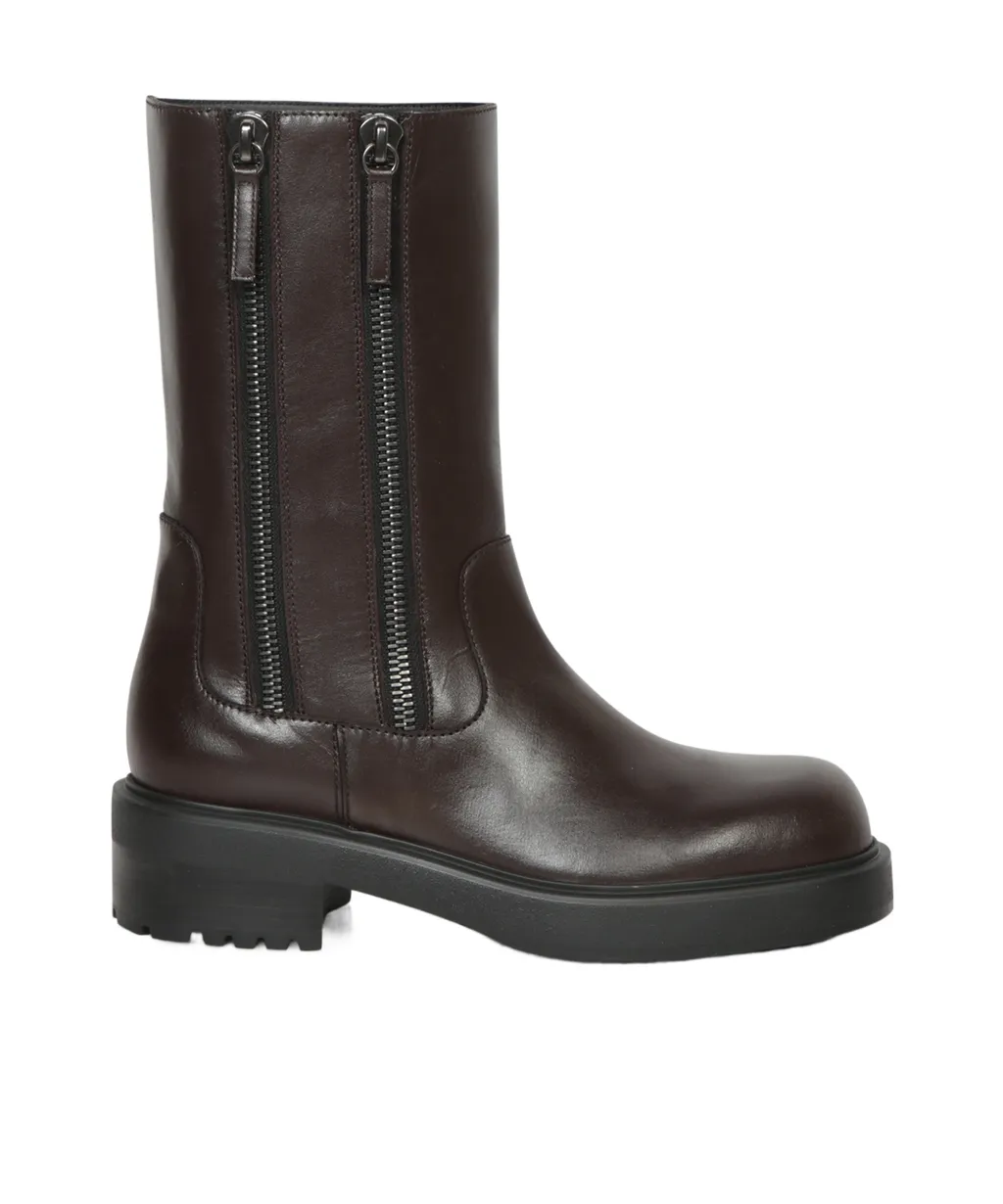Foustine Zipped Ankle Boots
