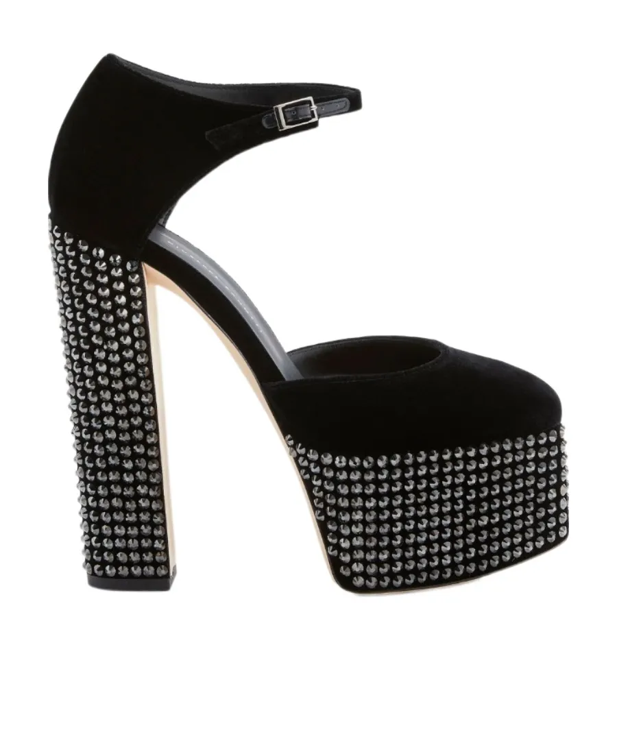 Bebe 150 Crystal-Embellished Pumps
