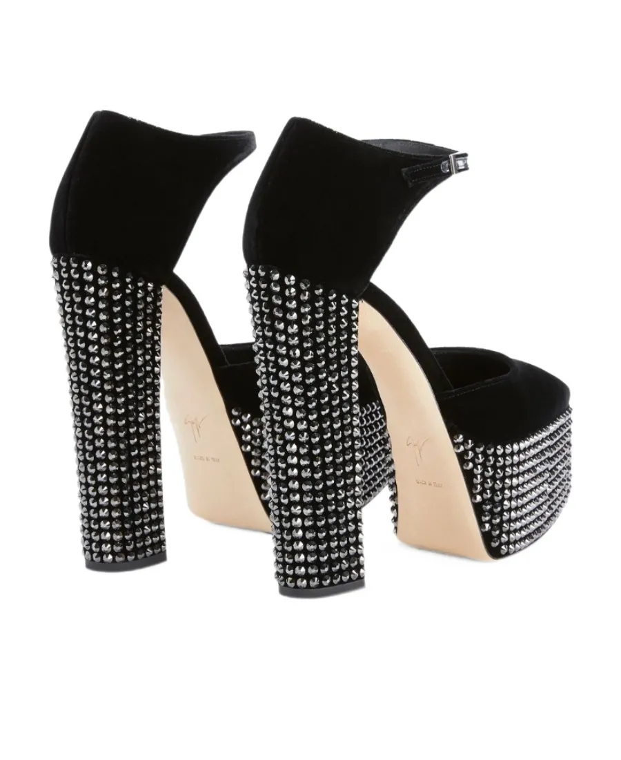 Bebe 150 Crystal-Embellished Pumps