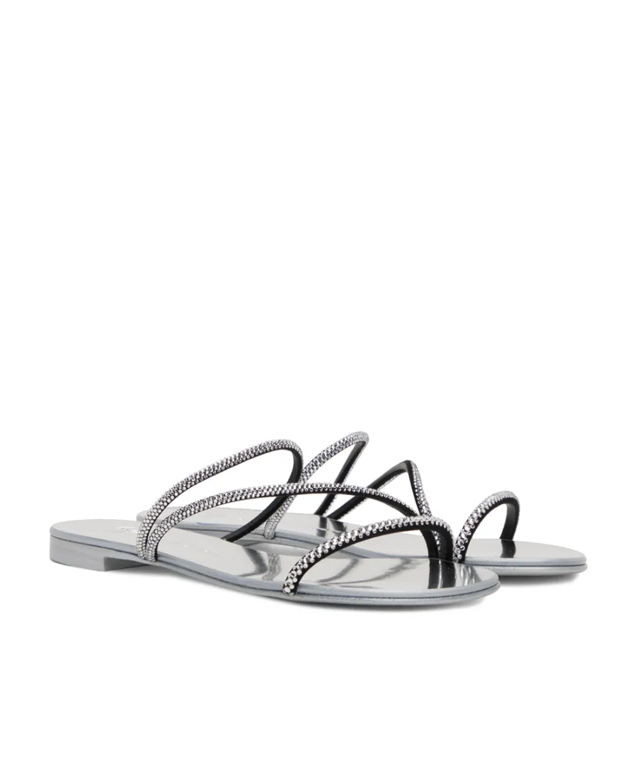 Rhinestone Flat Sandals