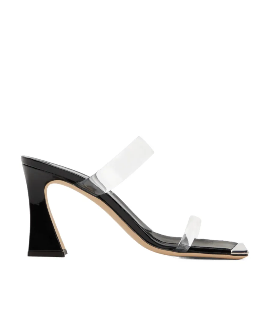 Square-Headed High-Heeled Sandals