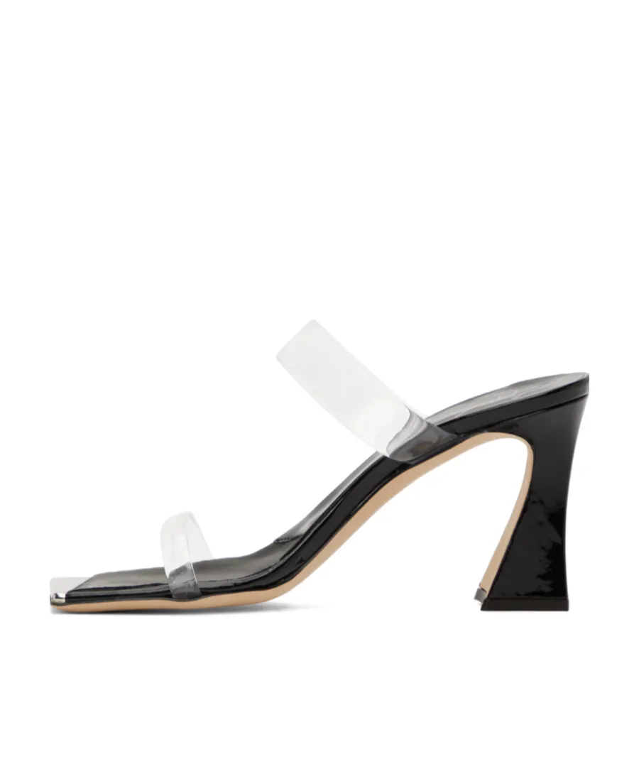 Square-Headed High-Heeled Sandals