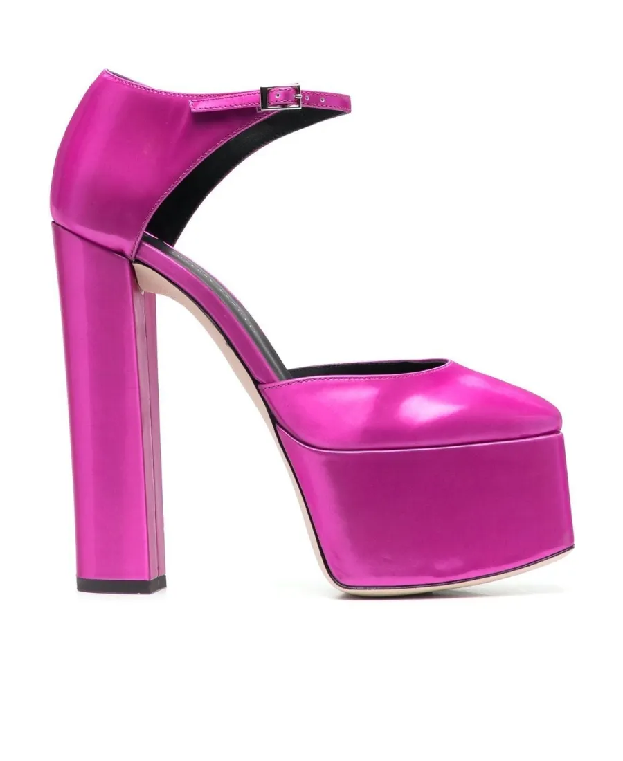 High Heels With Square Head And Thick Soles