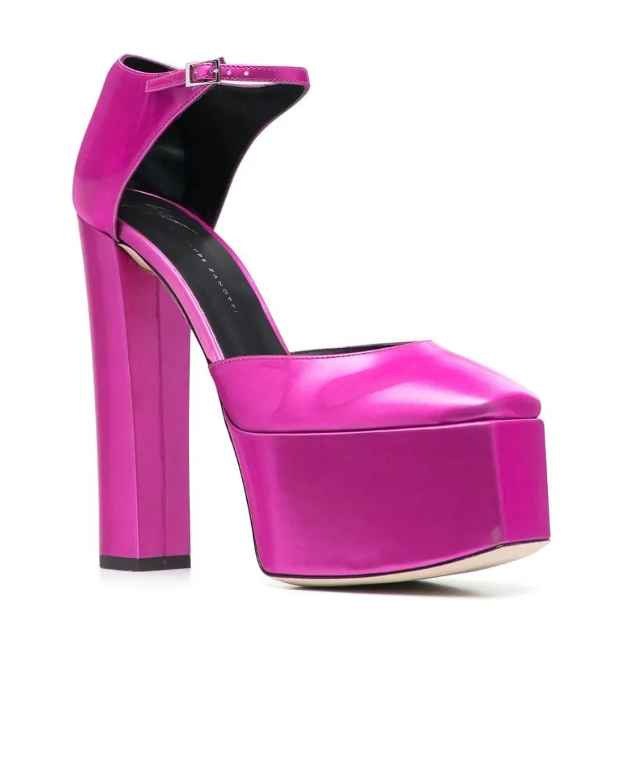 High Heels With Square Head And Thick Soles