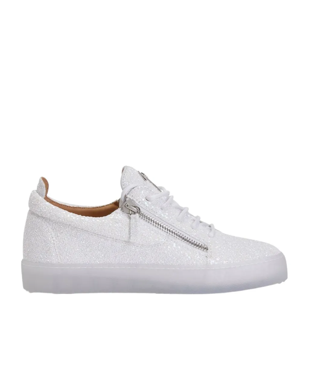 Glitter Trainers With Zip Detail