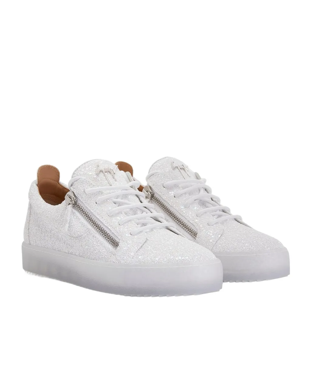Glitter Trainers With Zip Detail