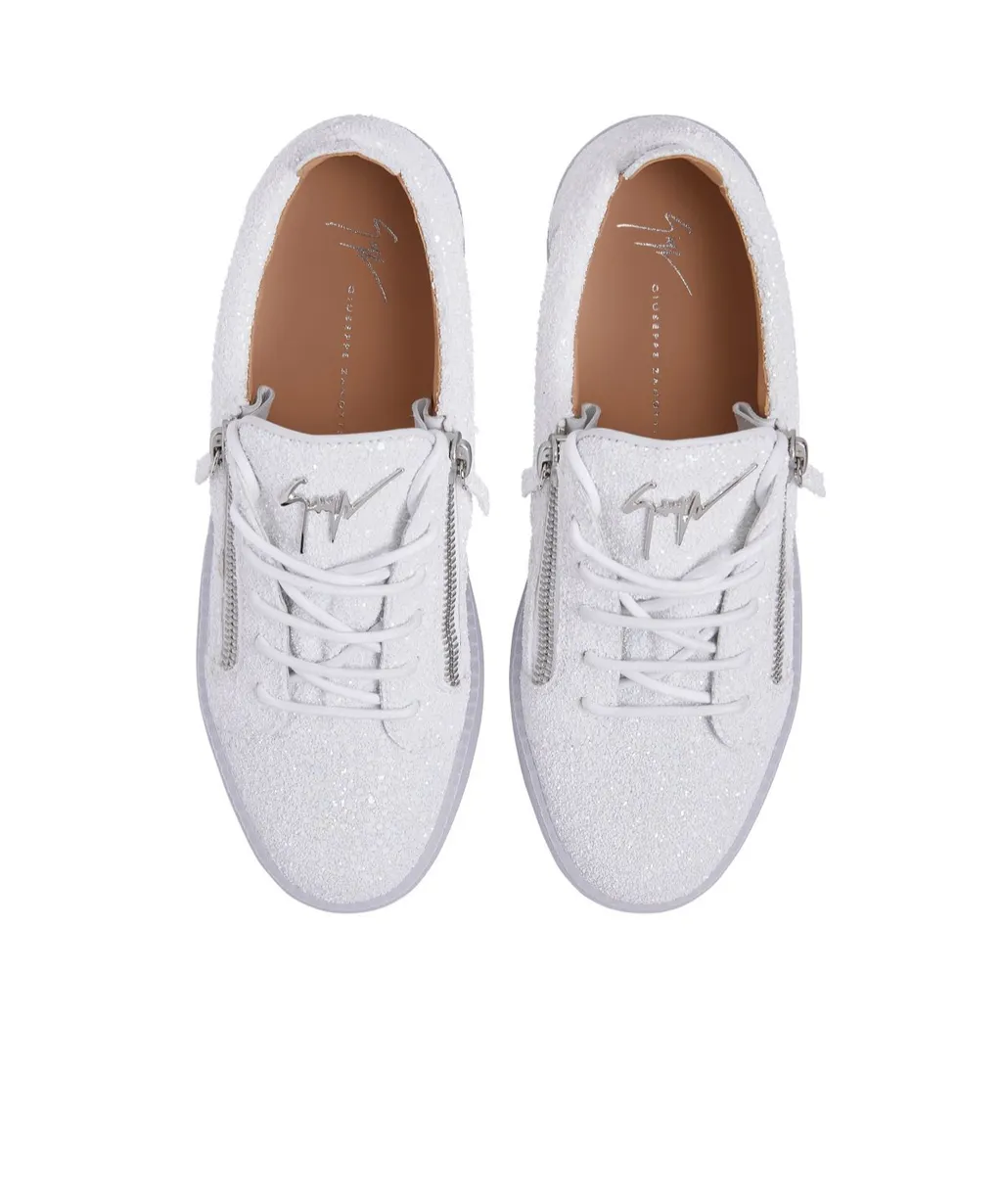 Glitter Trainers With Zip Detail