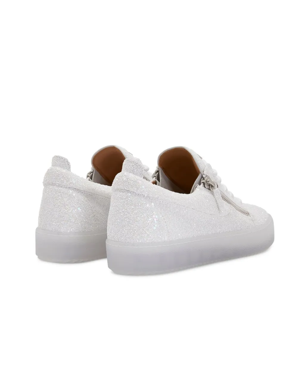 Glitter Trainers With Zip Detail