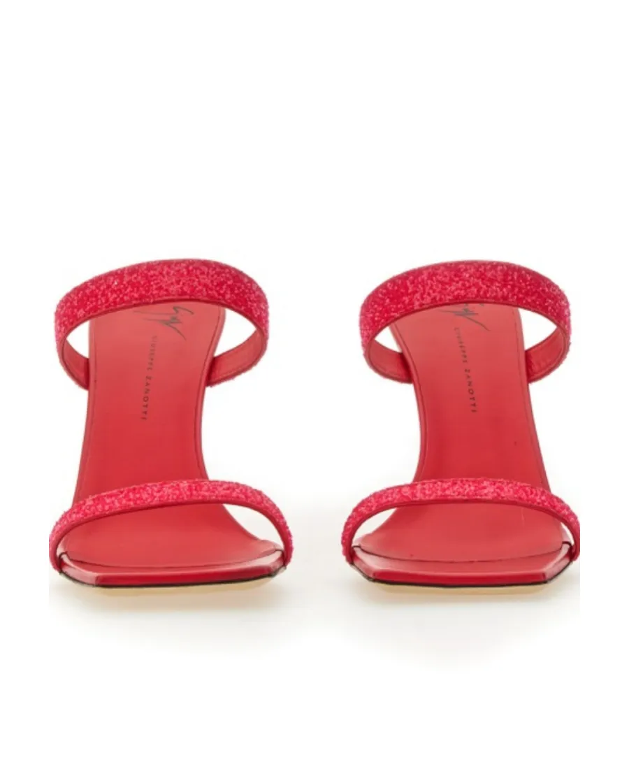 Glitter Strap Mules