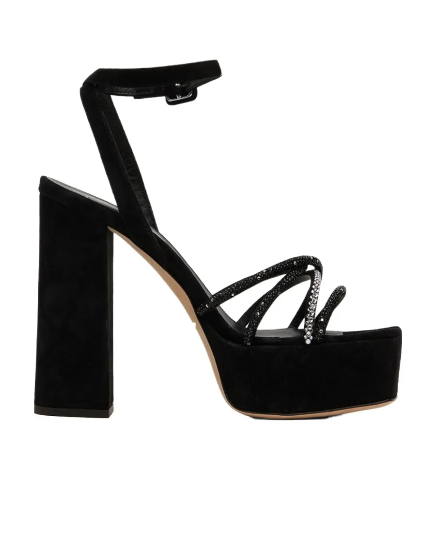 Blasvegas Rhinestone Detail High-Heeled Sandals