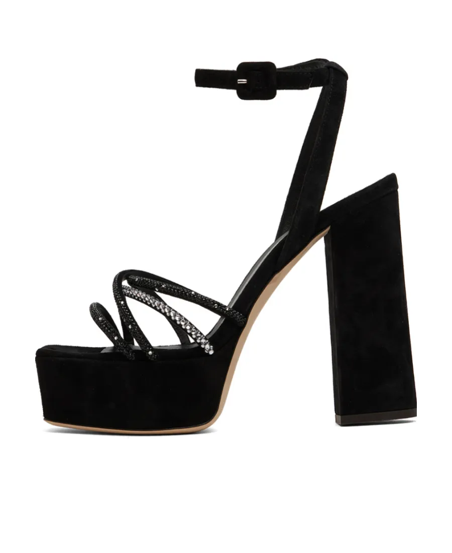 Blasvegas Rhinestone Detail High-Heeled Sandals
