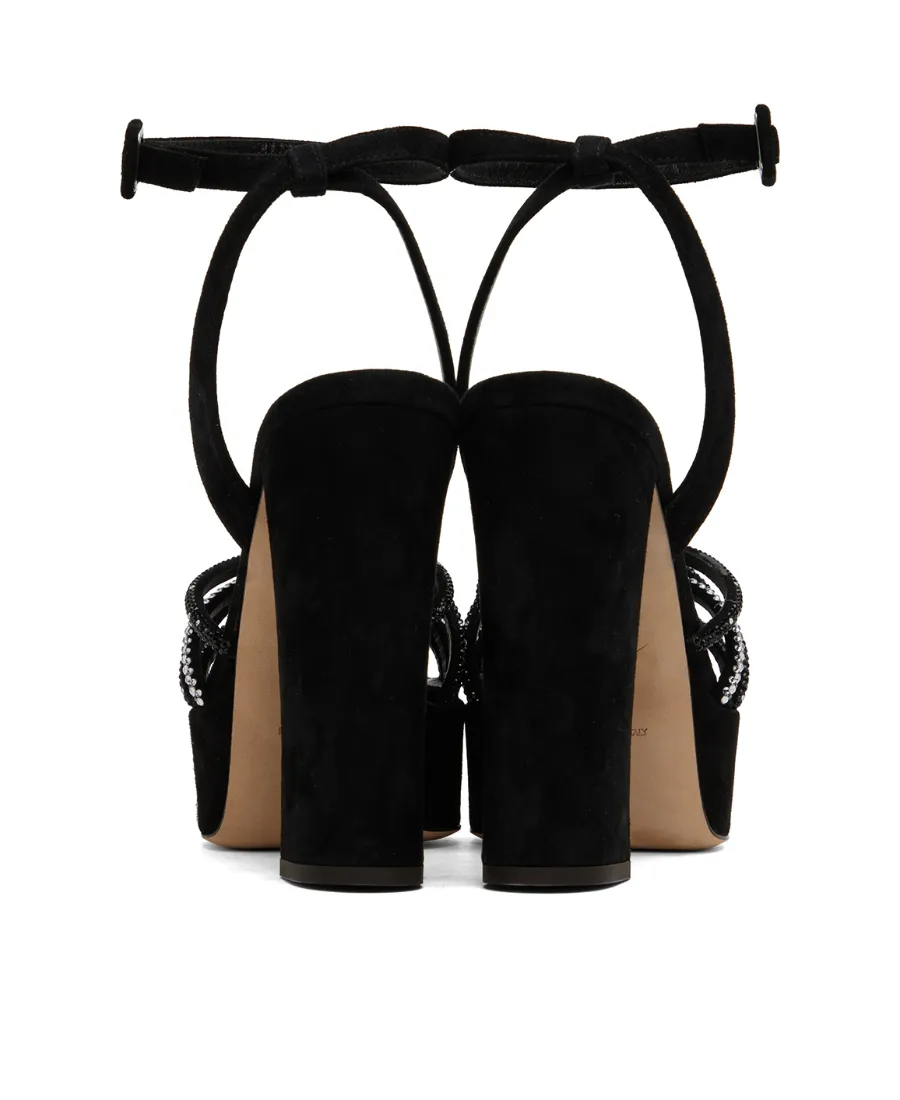 Blasvegas Rhinestone Detail High-Heeled Sandals