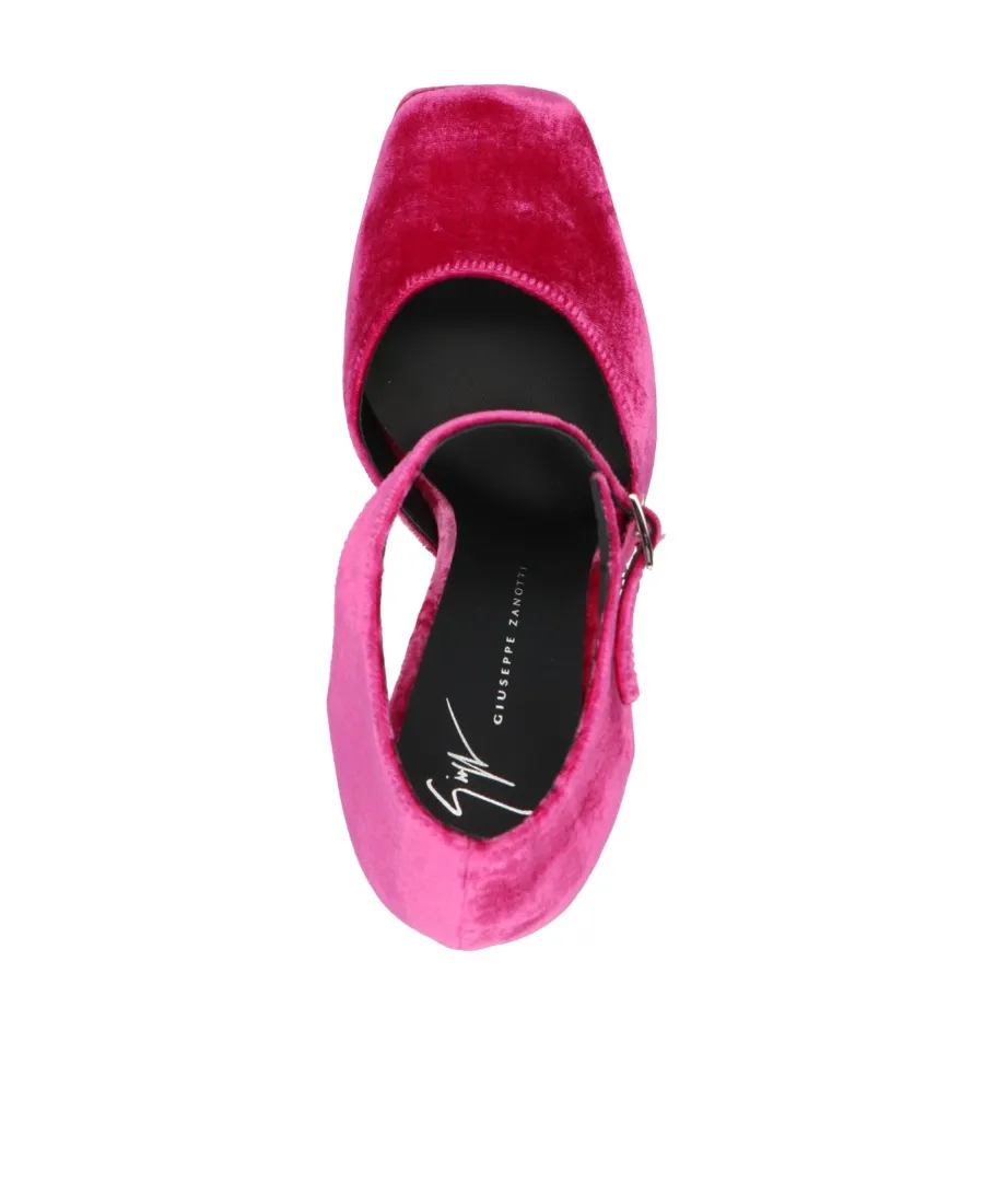 Bebe Velvet Platform Pumps