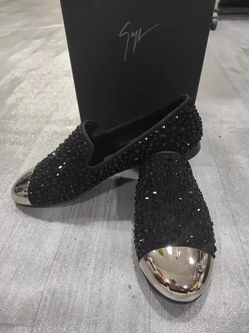 Silver Flat Shoes