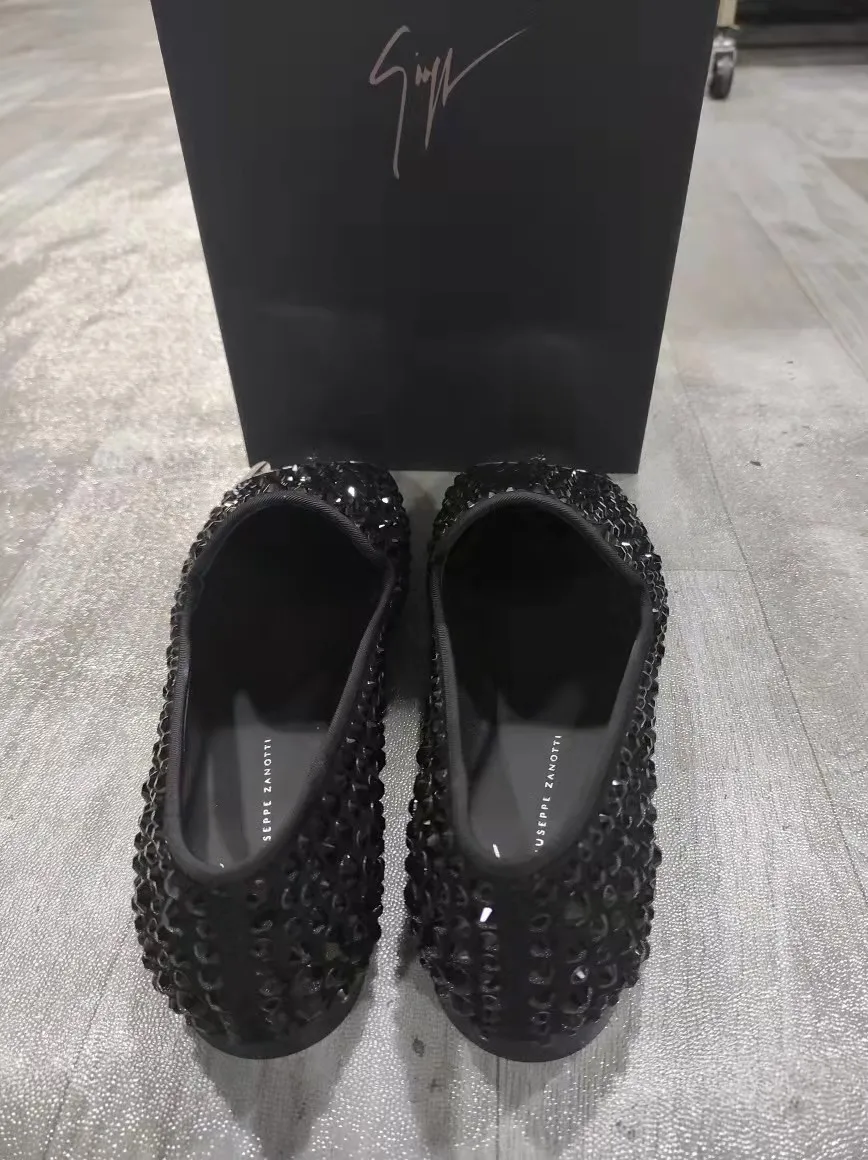 Silver Flat Shoes