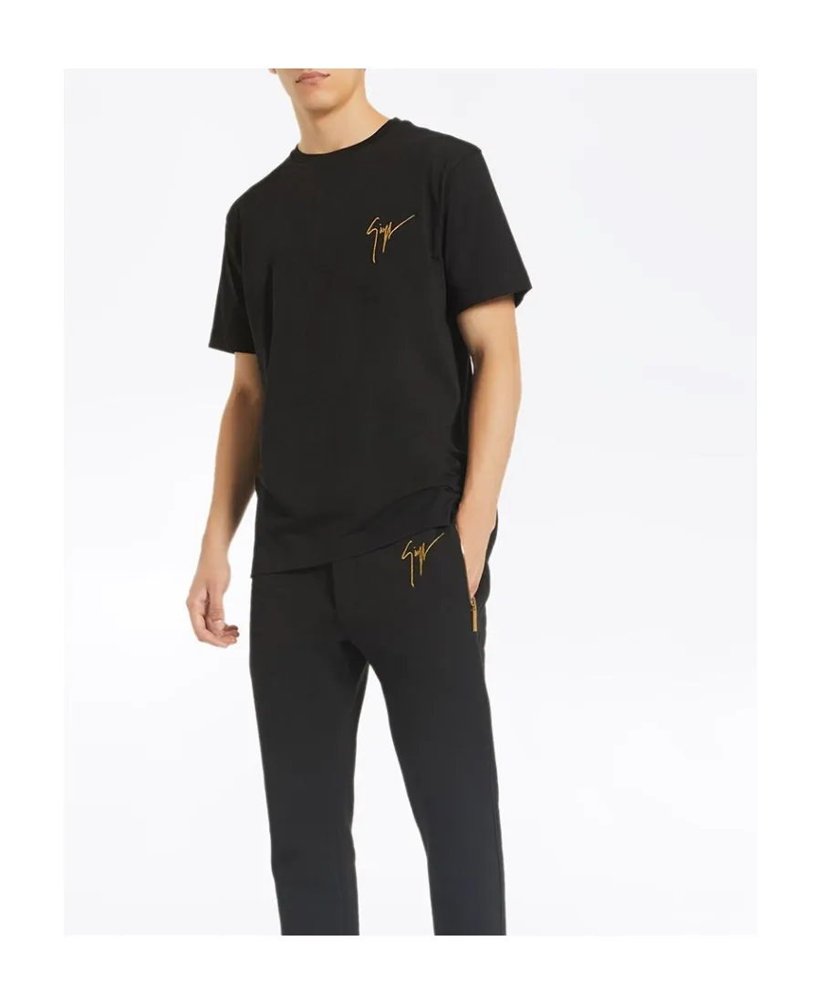 Logo Printed Zipped Track Pants