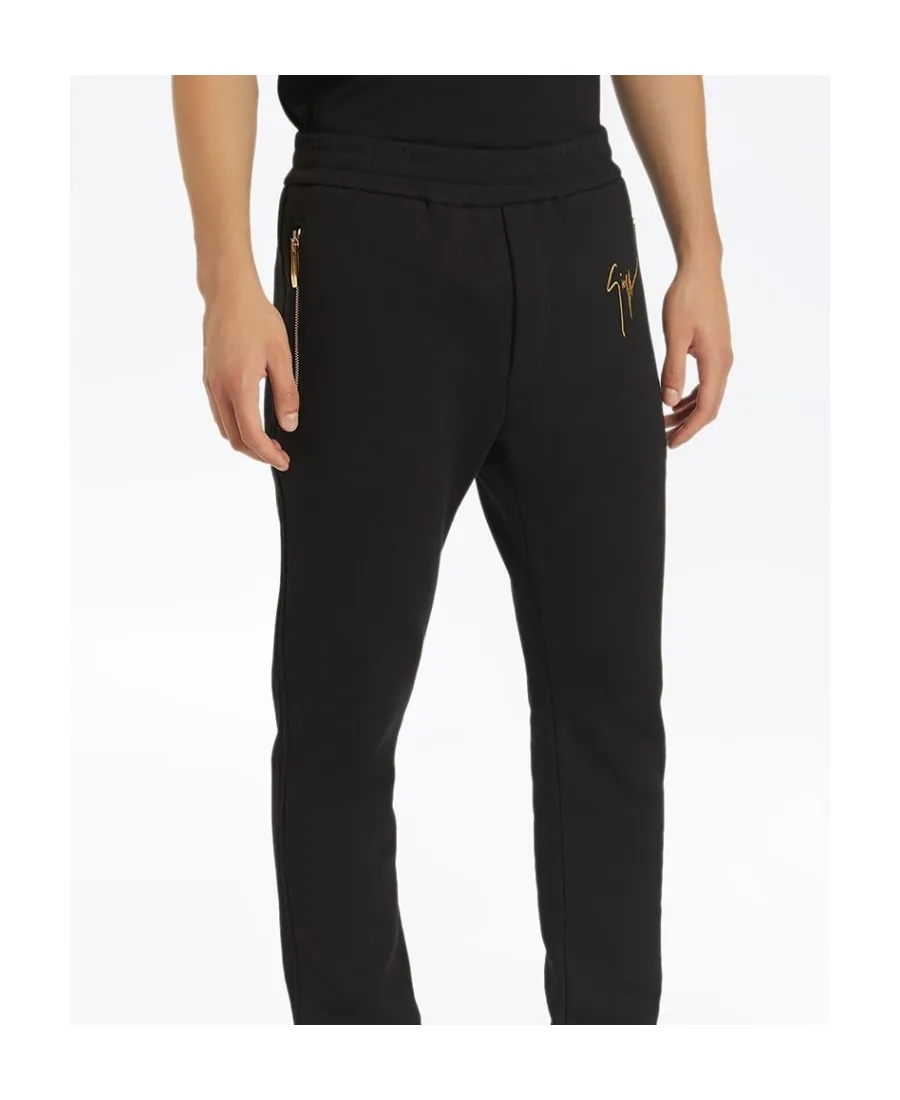 Logo Printed Zipped Track Pants
