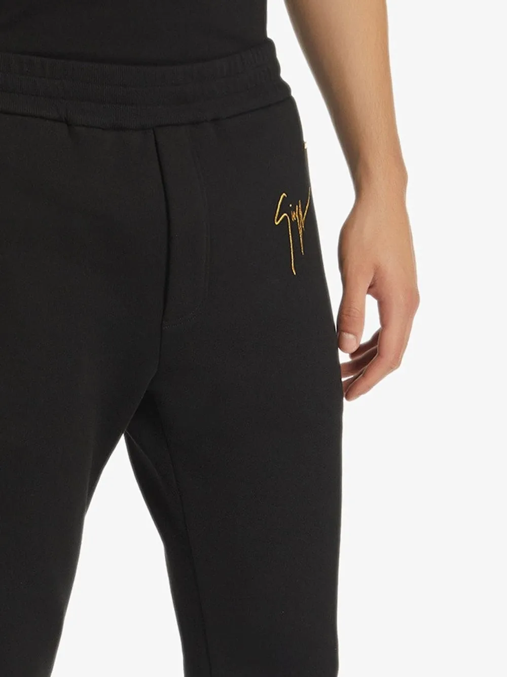Logo Printed Zipped Track Pants