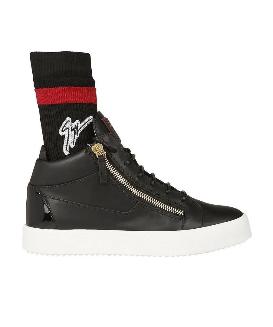 Black Lace-Up Casual Sneakers