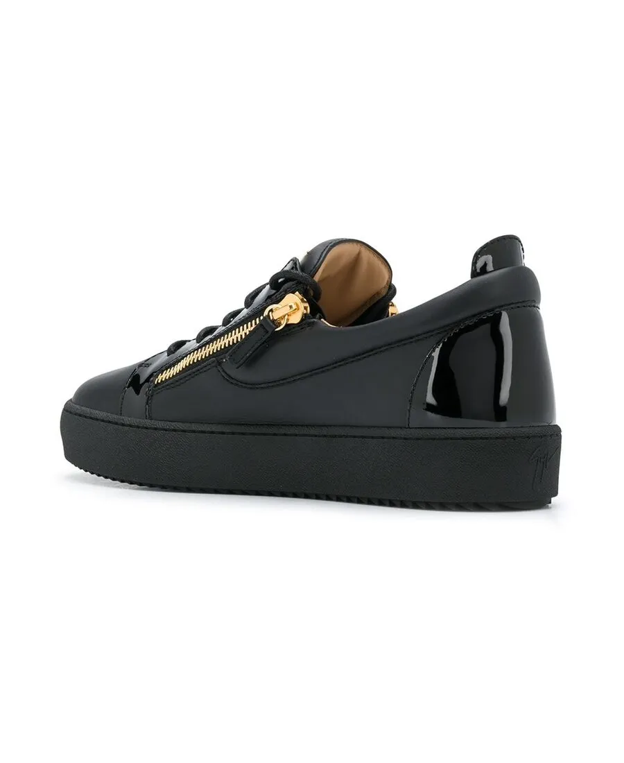 Zip Detailed Lace-Up Sneakers