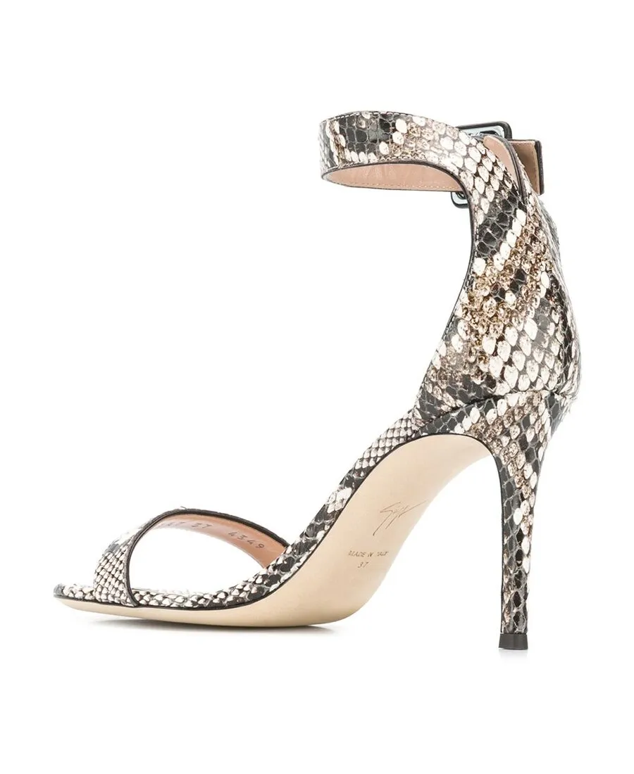 Serpentine Printed Sandals