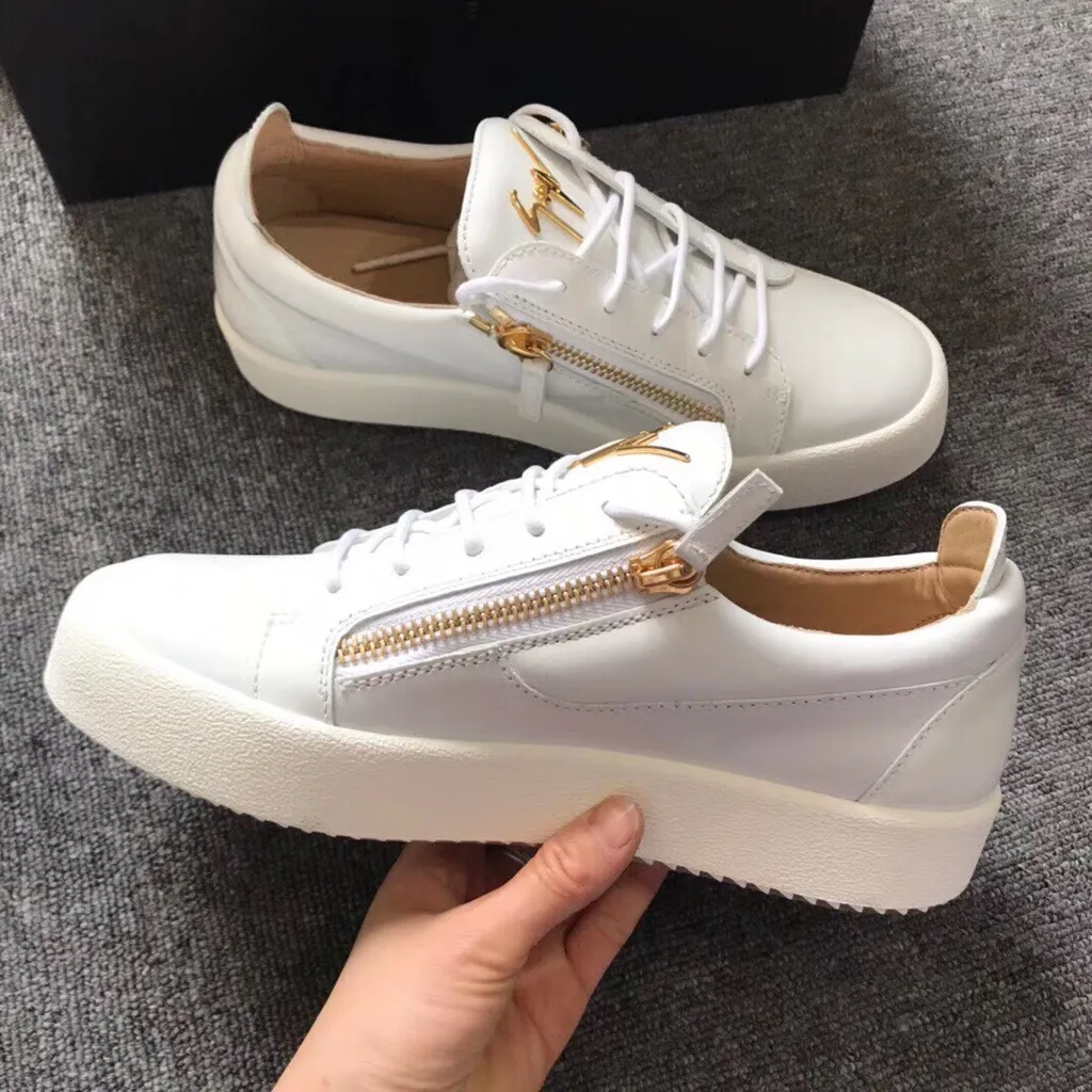 Zip-Detailed Lace-Up Sneakers