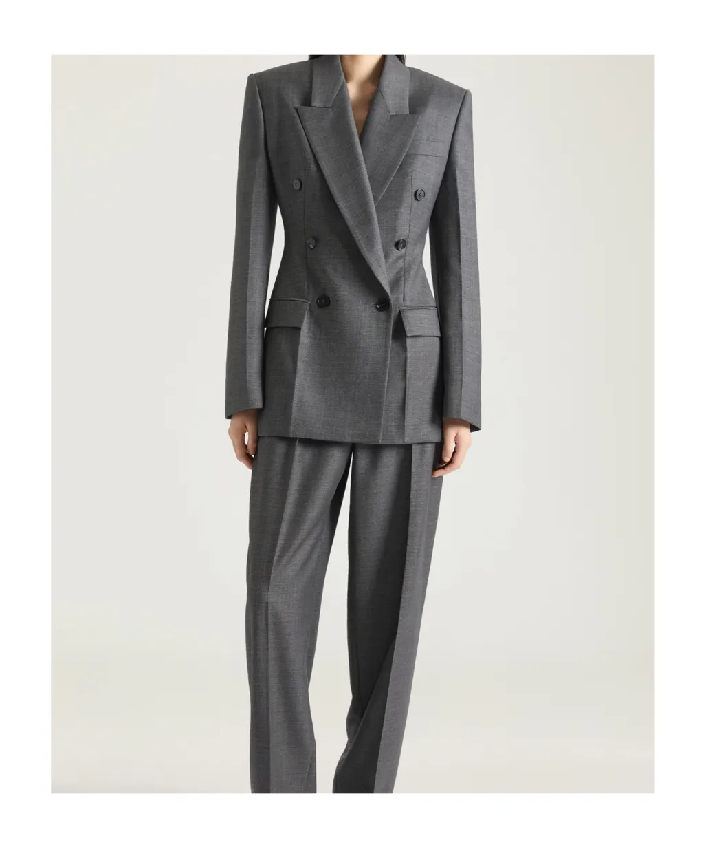 Double-Breasted Jacket In Wool