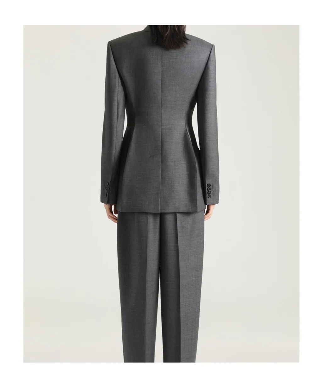 Double-Breasted Jacket In Wool