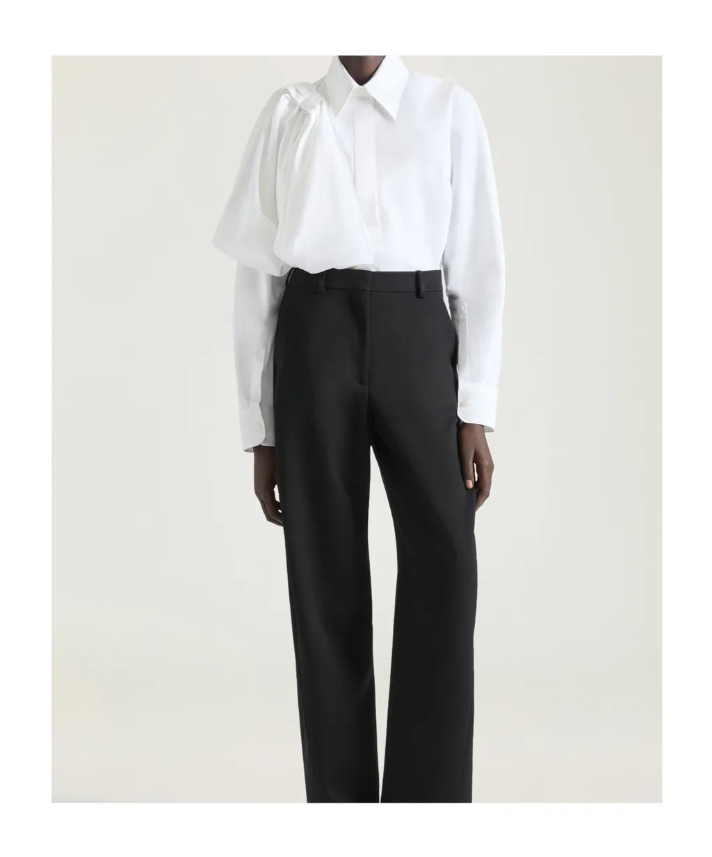 Bow Detailed Long-Sleeve Shirt