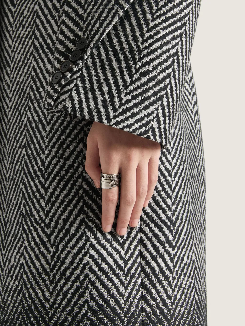 Paris 1952 Logo Engraved Tape Ring