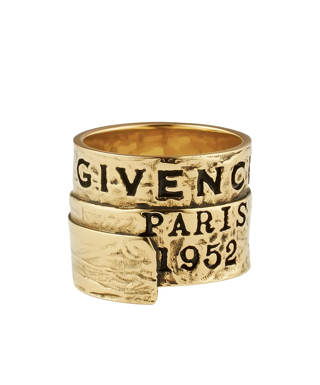 Paris 1952 Logo Engraved Tape Ring