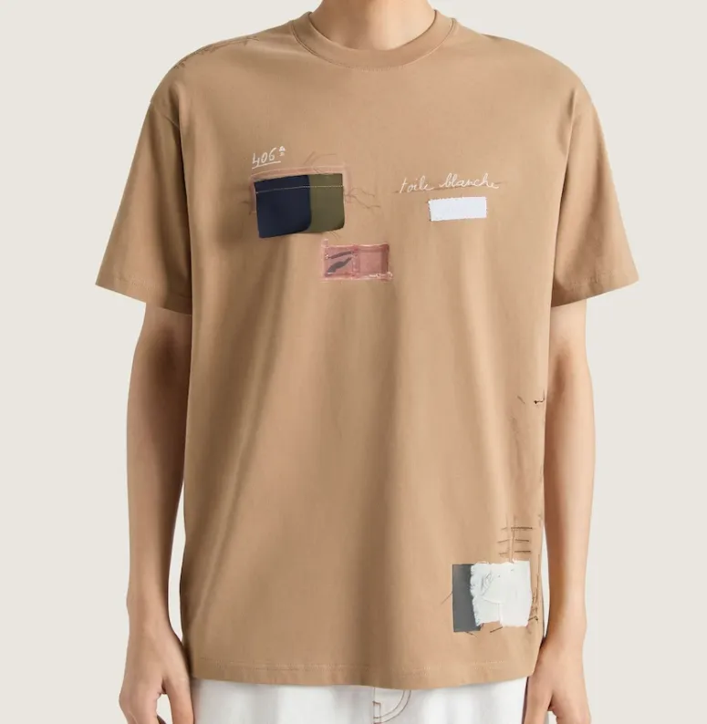 Patterned Crewneck T-Shirt