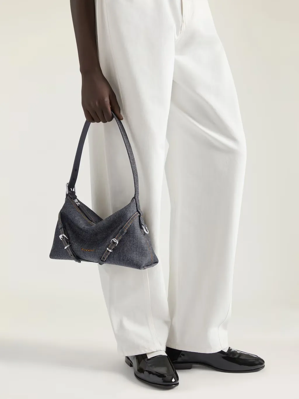 Mini Voyou Bag In Denim