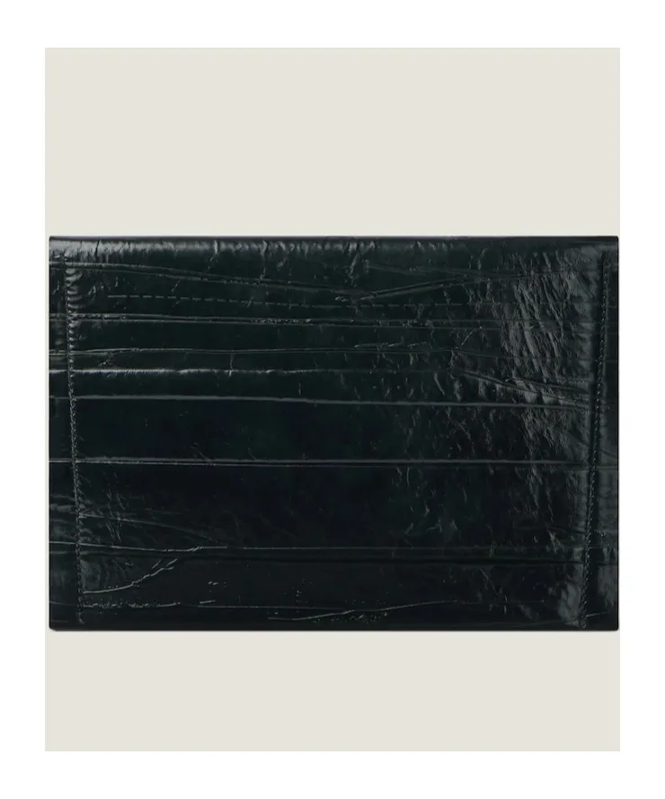 Logo Printed Clutch Bag