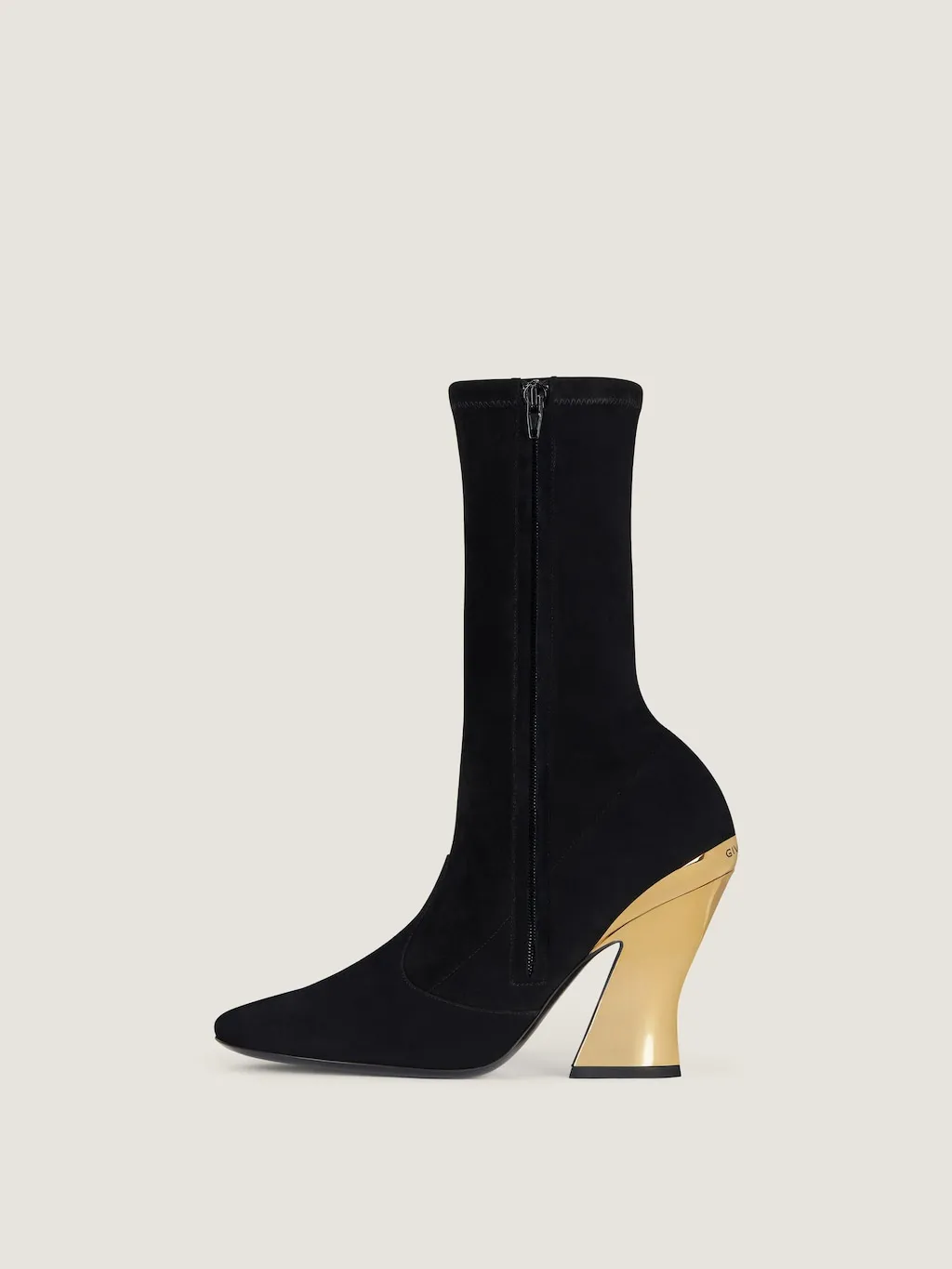 Sculpted Ankle Boots In Suede