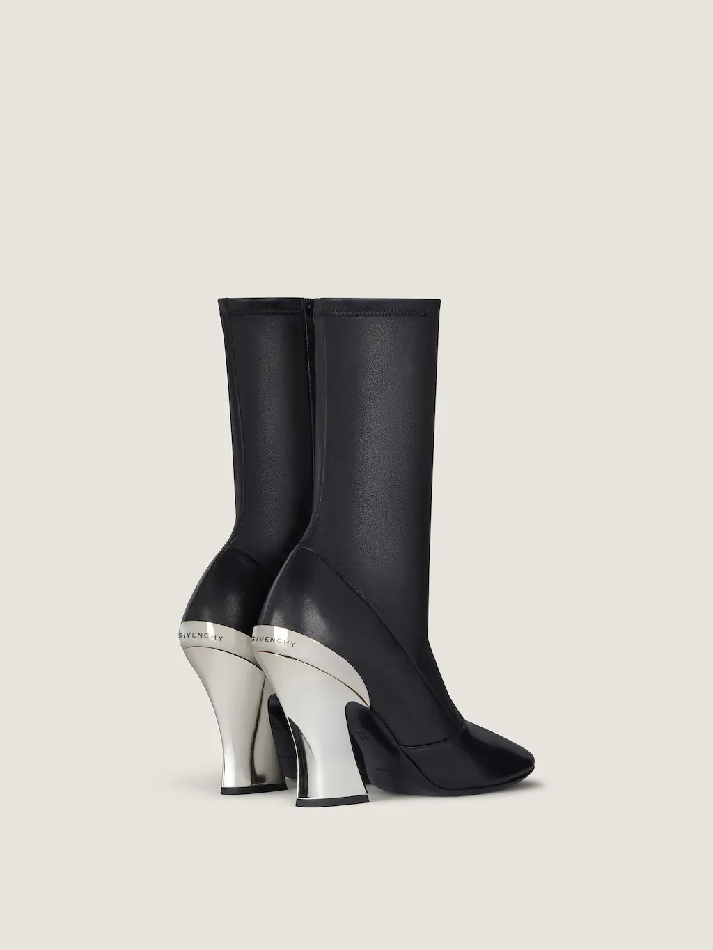 Sculpted Ankle Boots In Nappa Leather