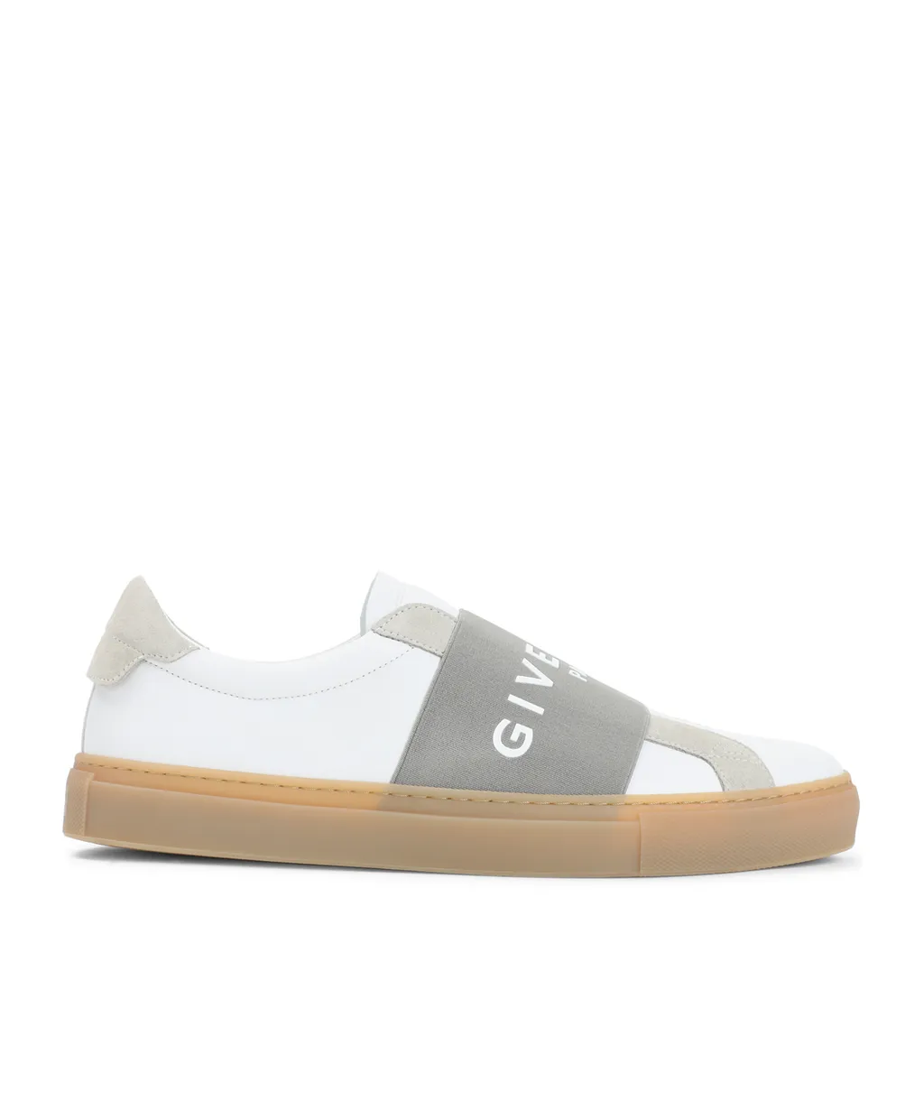Urban Street Sneakers In Leather And Suede With Elastic