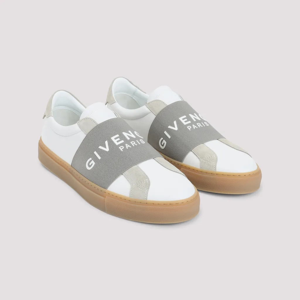 Urban Street Sneakers In Leather And Suede With Elastic