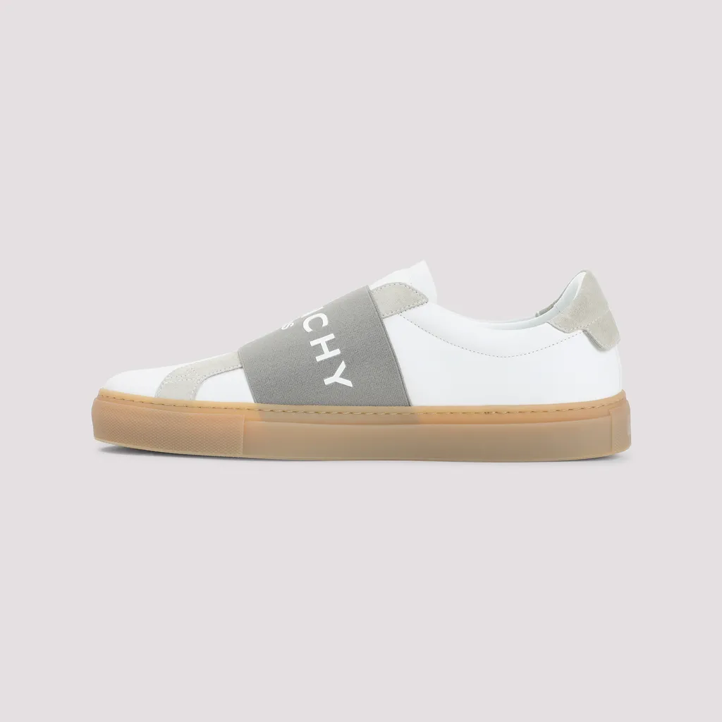 Urban Street Sneakers In Leather And Suede With Elastic