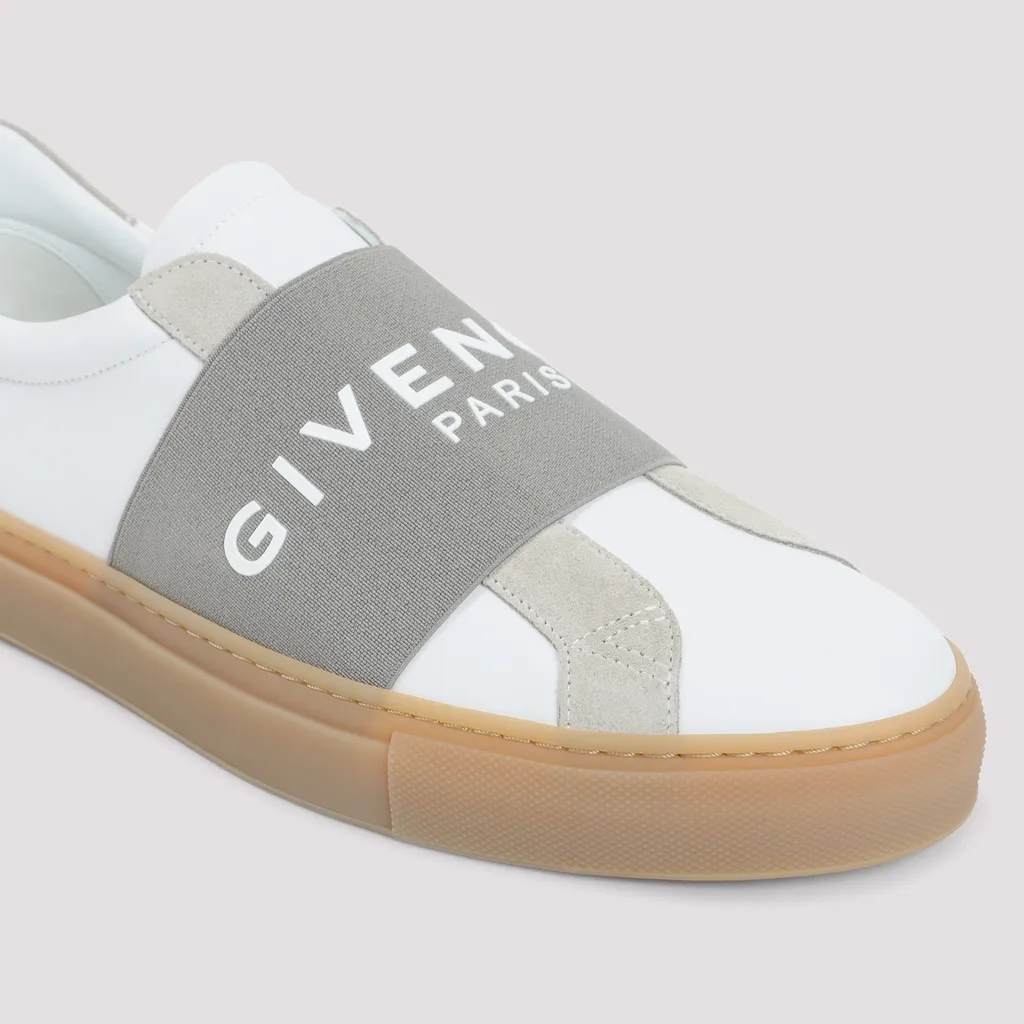 Urban Street Sneakers In Leather And Suede With Elastic