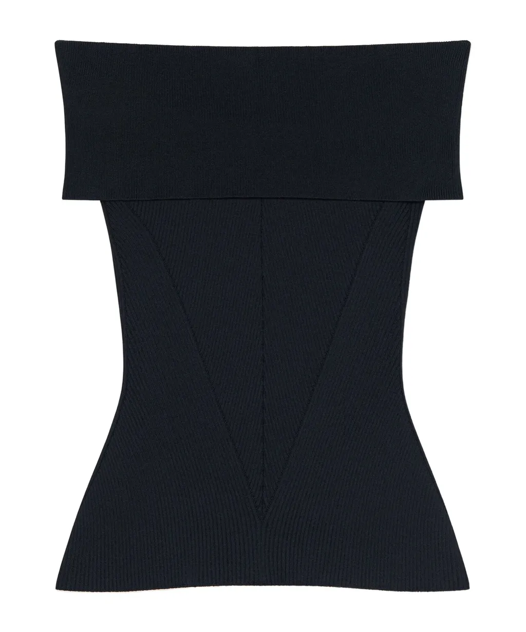 Slim Fit Off-The-Shoulder Top