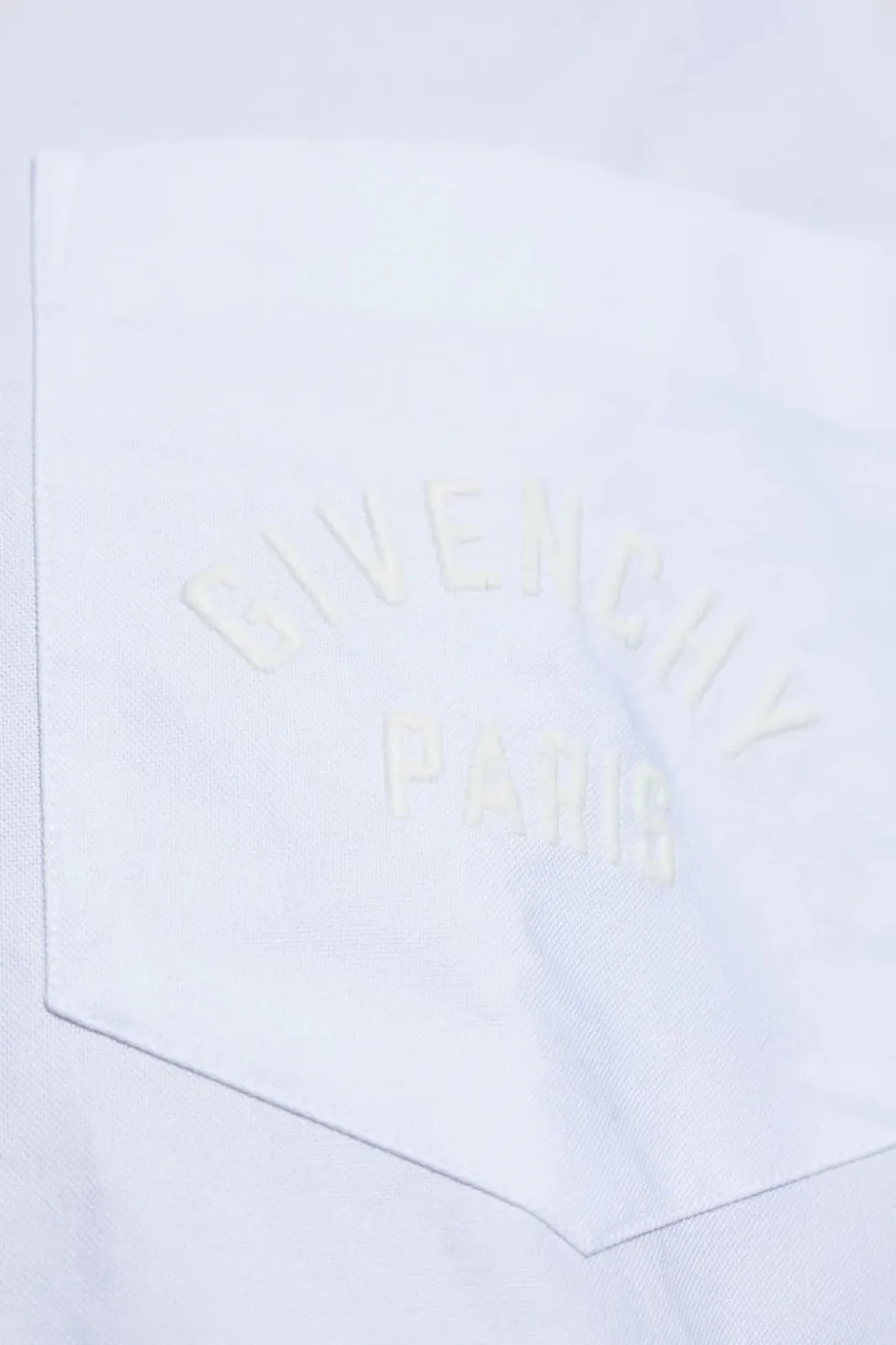 Paris Logo Embroidered Long-Sleeved Shirt
