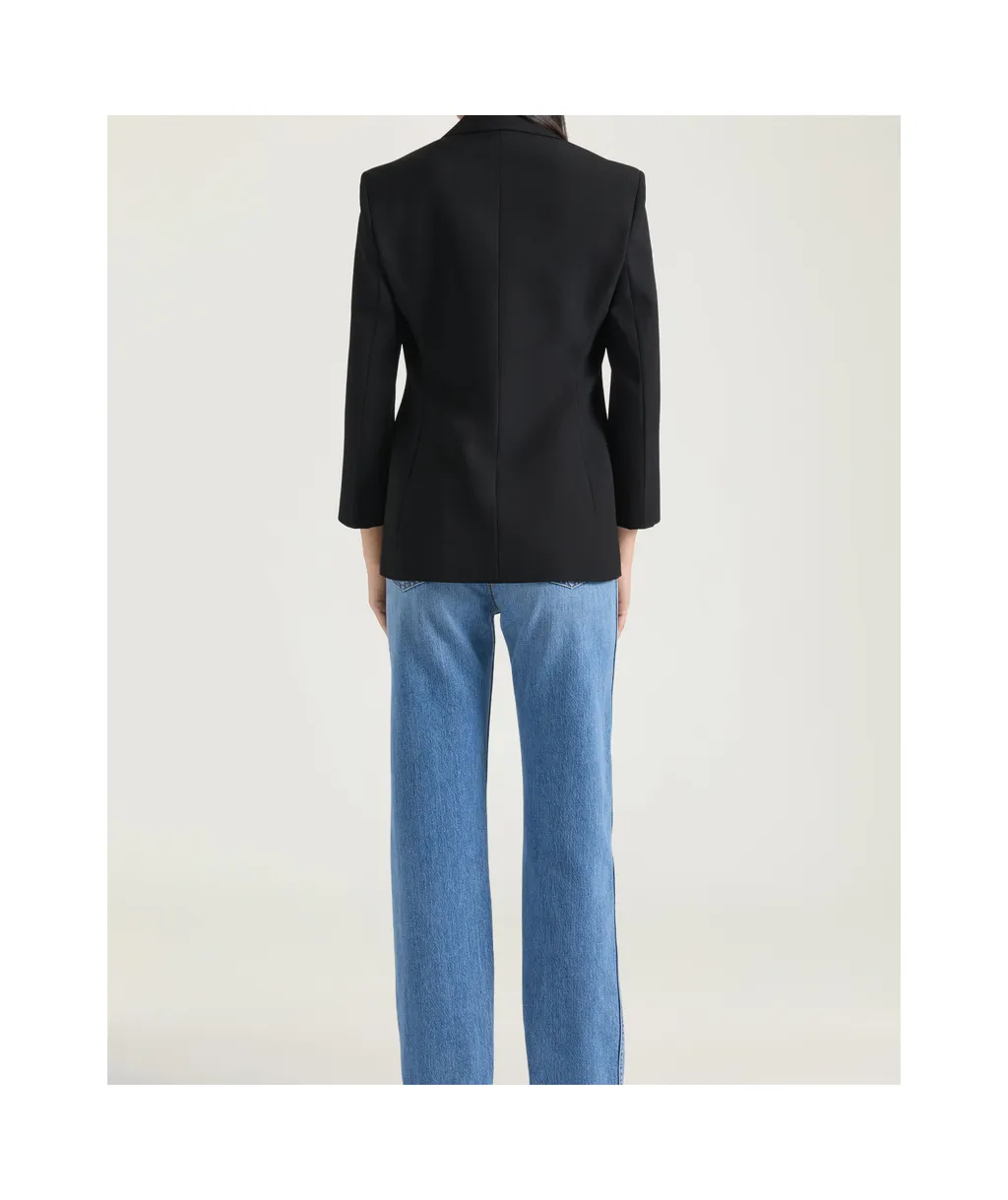 Single Breasted Jacket In Wool