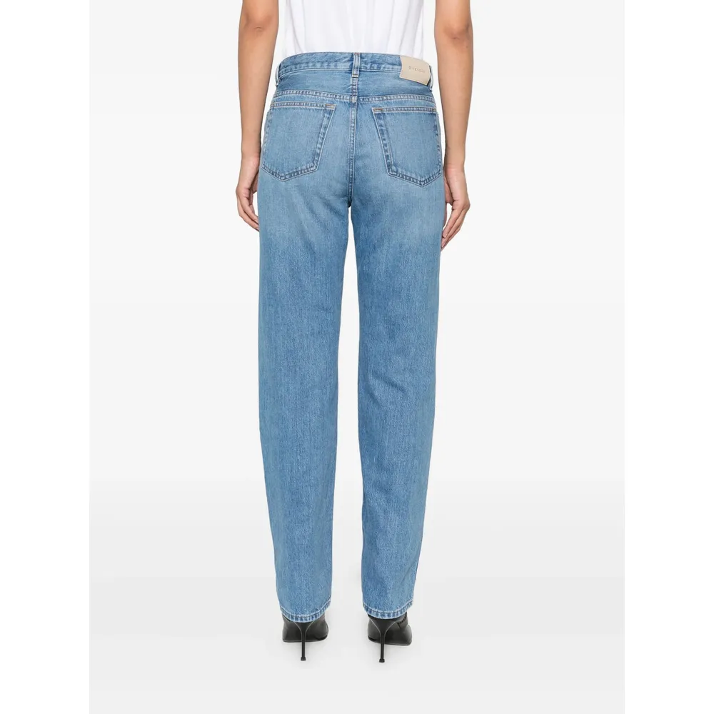 High-Waisted Straight-Leg Jeans
