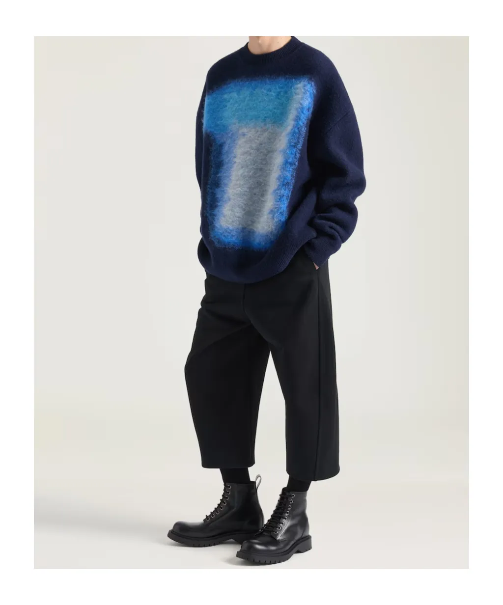 Brushed Afternoon Light Jacquard Sweater